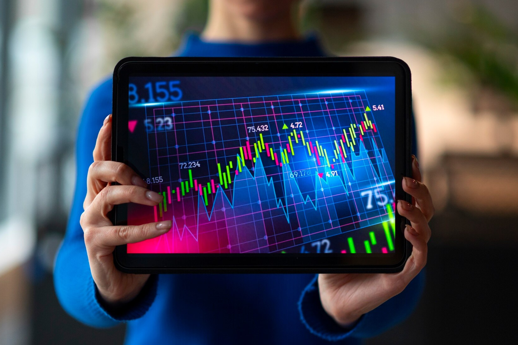 Stock market graphic