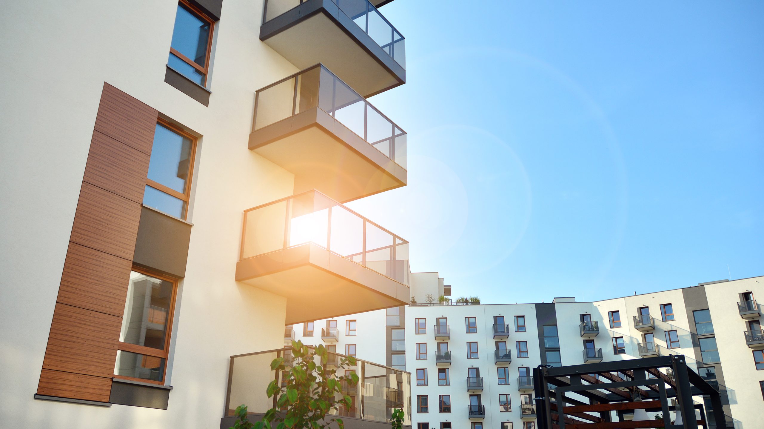 A contemporary residential building exterior during daylight